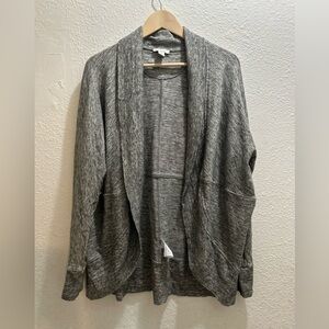 DAILY RITUAL Sweater Women’s XXL Gray Marl Terry Oversize Cardigan